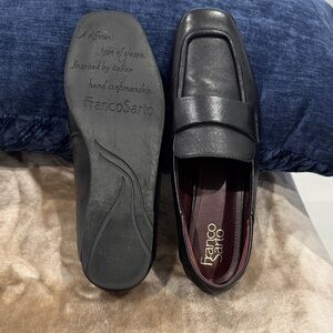 Franco Sarto Women's Black Leather Loafers